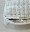 TOM Scituate Decorative Pillow zipper detail.