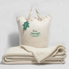 Organics 'n More Naturesoft Crepe Weave Blanket with canvas tote bag.